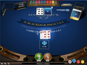 il blackjack di Casino YES